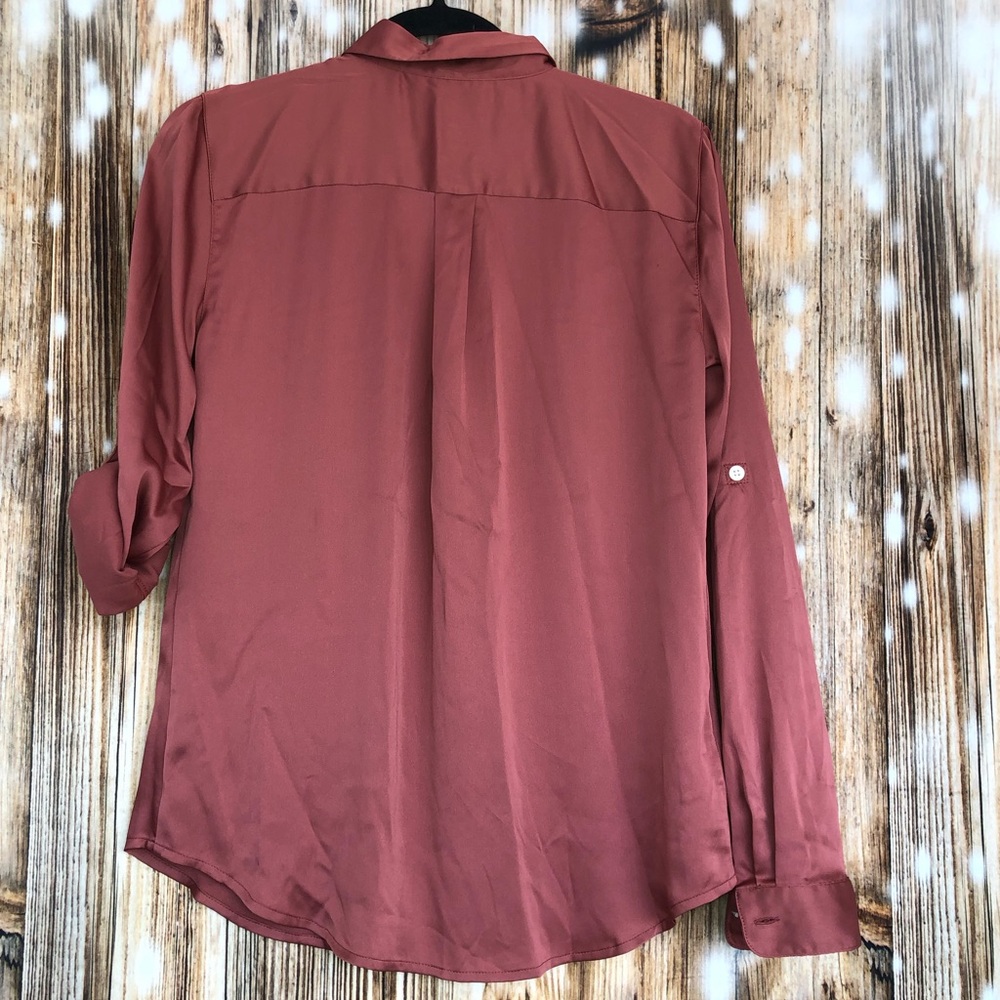 NWT Ann Taylor LOFT Button Up Long Sleeve Top - Picture 7 of 7